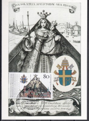 Germania 1987-Papa Ioan Paul al II-lea in vizită in R.F.G.Carte postala nescrisa foto