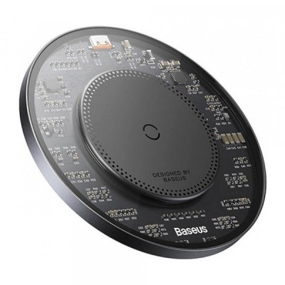 Incarcator Retea Wireless Baseus BS-W530, 15W, 1.67A, Negru CCJJ050001 foto