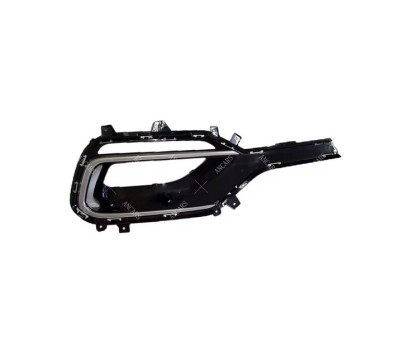 Grila bara protectie, spoiler Hyundai Santa Fe (Dm), 2016-, model: Version USA, montare fata, dreapta, cu laminat cromate; gauri proiectoare, RapidAu foto
