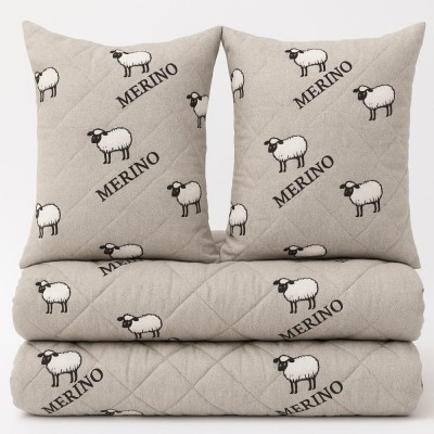 Set Complet Merino , Pilota 200x210 cm + 2 Perne 50x70 cm foto
