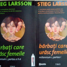 Stieg Larsson - Barbati care urasc femeile, 2 volume (editia 2010)