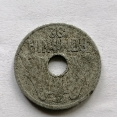 25 bani 1921 gaura 4 mm.