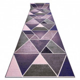 Traversa anti-alunecare TRIANGLE gumă violet, 110 cm, Dreptunghi, Poliamida