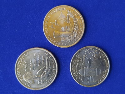 Lot 3 x 1/4 Dollar &amp;quot;Washington Quarter&amp;quot;, 2009, USA - B 5821 foto