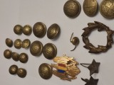 Efecte militare, Stele, nasturi si altele, lot - colectie