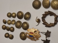 Efecte militare, Stele, nasturi si altele, lot - colectie
