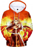 Pentru Cosplay Demon Slayer Anime Pulover Hoodie - Halloween Unisex Adult Manga, Oem