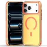 Husa compatibila cu iPhone 17 Pro Max, IceMag, MagSafe, Antisoc, contur Galben