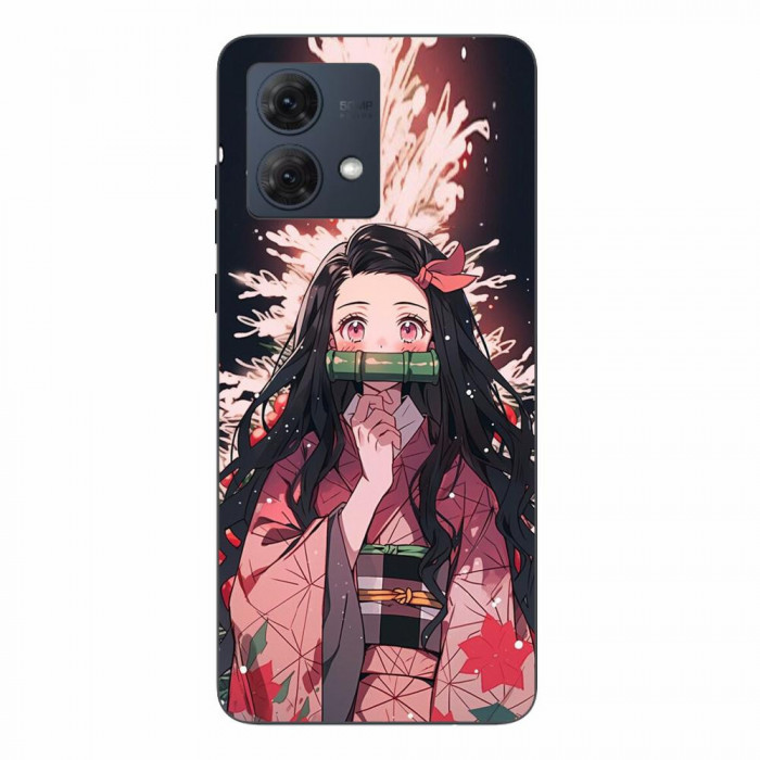 Husa compatibila cu Motorola Moto G84 Silicon Gel Tpu Model Demon Slayer Nezuko