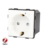 Cumpara ieftin Modul Priza Inteligenta cu Protocol Zigbee si Monitorizare Consum, Fara Rama Din Sticla LUXION SmartElectro IntelligentHouse