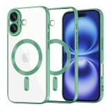 Husa premium iPhone 16 Techsuit Luxury Crystal MagSafe, verde deschis