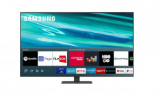 Televizor samsung sm qe65q80aatxxh 2021 163cm qled smart tv 4k negru plat tizen mirroring ios foto