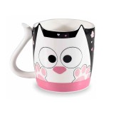 Cumpara ieftin Cana in cutie cadou portelan Pisicuta 9x9 cm, 400 ml