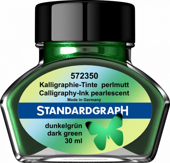 Cerneala perlata caligrafie verde inchis Standardgraph