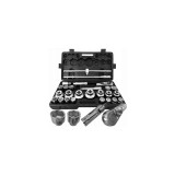 Trusa chei tubulare mari 26 piese 3/4 " 21- 50 mm, 1" 55-60-65 mm Verke