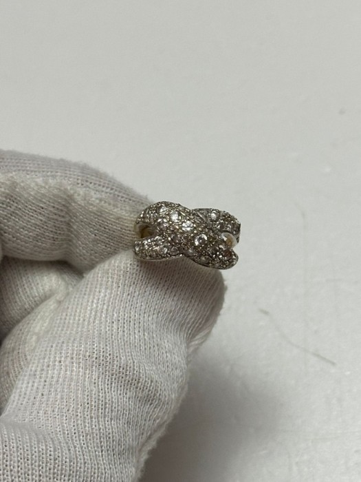 INEL AUR 14K + Cristale Zirconia - Model &quot;X&quot; - 6.8g. - Doar 315lei/gr. !