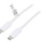 Cablu USB 3.2 USB-C Alb 1m 10Gbps 100W