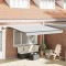 vidaXL Copertină cu Manual Antracit 3 x 2,5 m Metal 46871