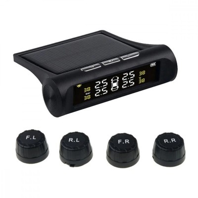 Set 4 senzori de presiune si temperatura anvelope , afisaj LCD .incarcare Solara foto