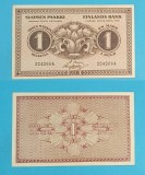 Finlanda (pick 35) 1 Markkaa 1918 aUNC serie: 2040664