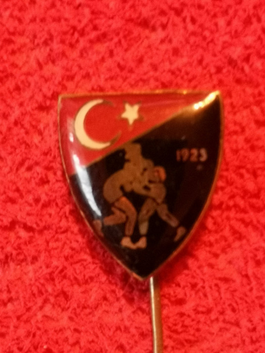 Insigna (veche) sport - FEDERATIA de lupte din TURCIA