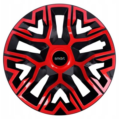 Set 4 Capace Roti 16 &amp;quot; Best Rosu-Negru, Compatibile Cu Smart foto
