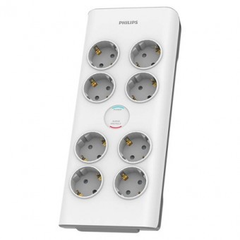 Prelungitor surge protector 8 prize 2m philips foto