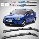Cumpara ieftin Ștergătoare Hyundai Accent (1999&ndash;2003) Hibrid | Set față &ndash; TeamCar&reg;