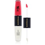 Dermacol 16H Lip Colour ruj rezistent si luciu de buze. culoare 36 Coral Sunset 2x4 ml