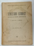 CERCETARI ISTORICE , REVISTA DE ISTORIE ROMANEASCA , ANUL XVII , VOL. XVII , 1943