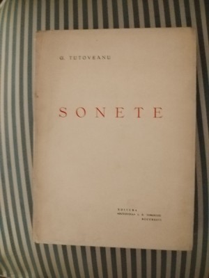 G. Tutoveanu Sonete, editia princeps foto