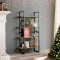 vidaXL Bibliotecă cu 4 rafturi, 80x30x140 cm, lemn masiv de pin 806465