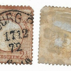 Germany Reich 1872 Coat of arms 2 1/2 Gr Mi.21 used AM.580