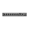 Switch 8 porturi PoE+ Gigabit, 2 porturi GE, 1 port SFP, Cloud Management - Ruijie RG-ES210GS-P SafetyGuard Surveillance