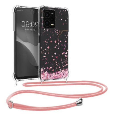 Bumper kwmobile pentru Xiaomi Redmi Note 12 Pro , Silicon, Transparent/Roz, 60716.01 foto