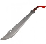 Cumpara ieftin Sabie de vanatoare, tip maceta, maner ergonomic din lemn, otel inoxidabil, 70 cm, husa inclusa