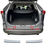 Set de 2 Ornamente protectie portbagaj interior crom pentru Toyota Rav4 V din 2018, Suzuki Across din 2020
