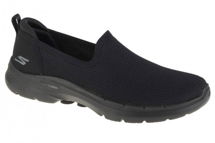 Pantofi pentru adidași Skechers Go Walk 6 - Clear Virtue 124505-BBK negru