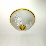 Plafoniera, Art Deco, sticla Murano, montare incastrata, vintage