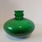 Vaza sticla verde / decantor - 16cm inaltime x 20cm diametru