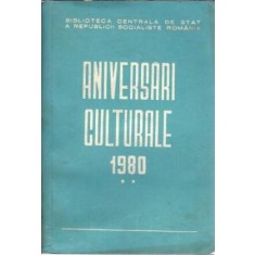 Aniversari culturale 1980 (volumul 2)