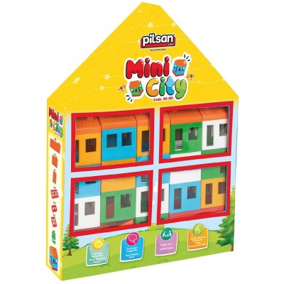 Set constructie Pilsan Mini City 40 piese foto