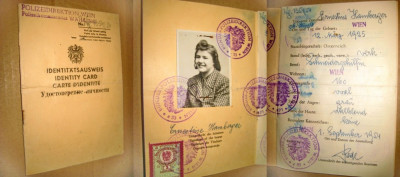 A517-I-Carte identitate veche Austria Viena 1954. foto