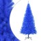 Pom de Crăciun artificial subțire suport albastru 180 cm PVC