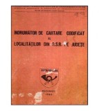 - Indrumator de cartare codificat al localitatilor din R.S.R. pe