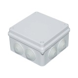 Doza de derivatie patrata aparenta cu 7 intrari, 100x100x70 mm, IP65