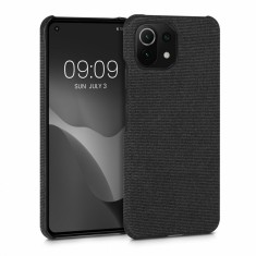 Husa Kwmobile pentru Xiaomi Mi 11 Lite 5G/11 Lite 5G NE, Textil, Gri, 57487.19
