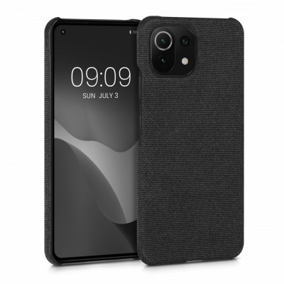 Husa Kwmobile pentru Xiaomi Mi 11 Lite 5G/11 Lite 5G NE, Textil, Gri, 57487.19 foto