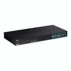 Switch 16 porturi Gigabit PoE+ 246W - TRENDnet TPE-TG160G