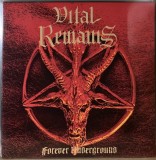 VITAL REMAINS (USA) - Forever Underground LP 2022 (Red w/ Black Galaxy Vinyl, 180g, Ltd 500, Reissue)